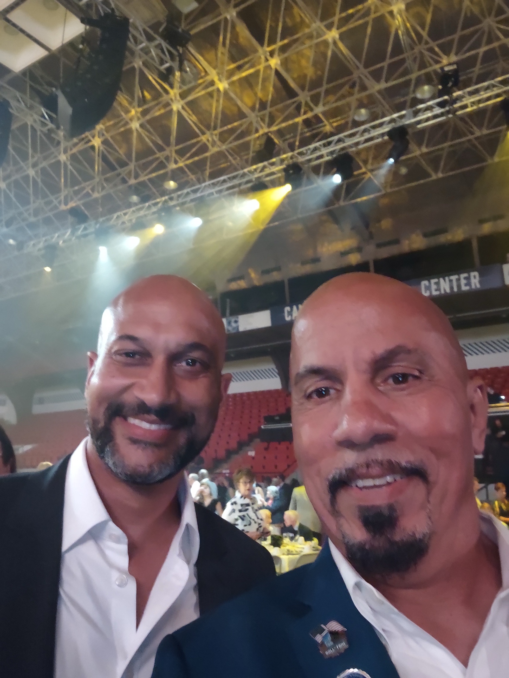 Actor & comedian Keegan-Michael Key with Ray “Showdawg” Prisby