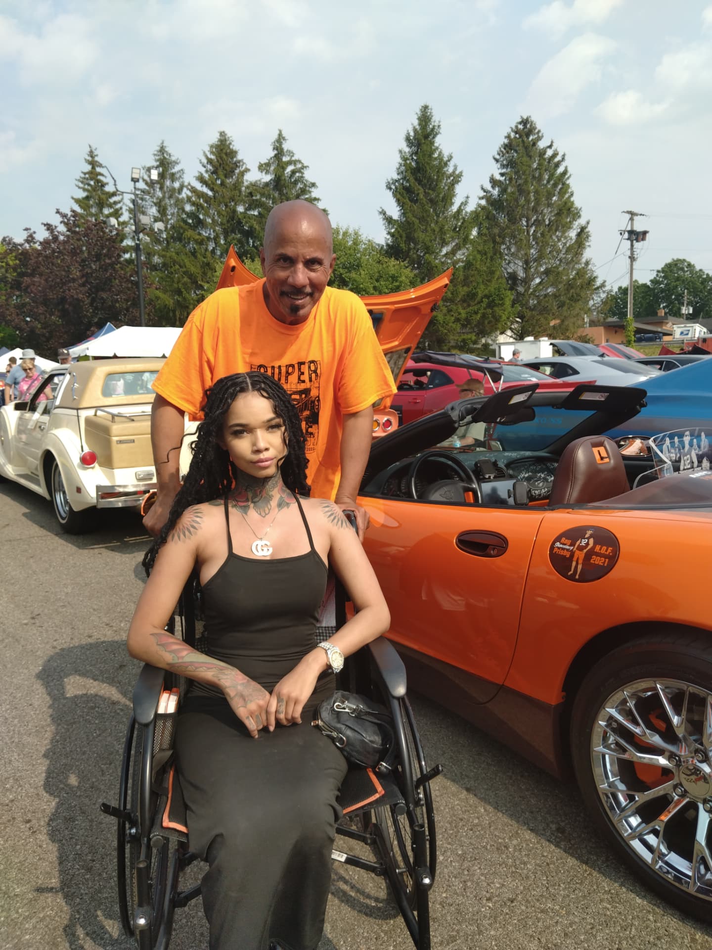 A visitor’s moment with JB Corvette